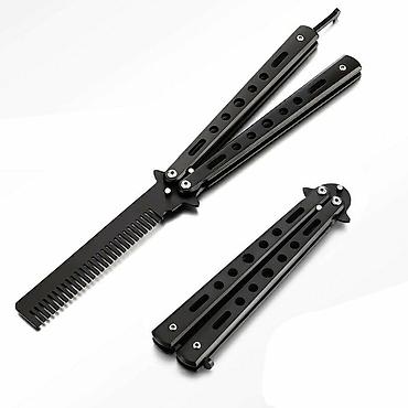 ucuz quzu: Bıçaq formasında qatlanan məşq darağı (butterfly/ balisong tipli) - — 1