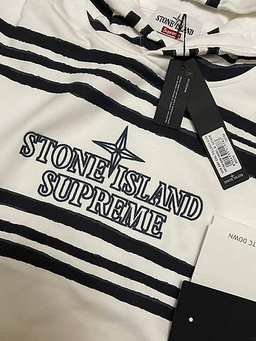 Толстовки: Худи Stone Island x Supreme, Размер: L Новый! доставка через яндекс — 2