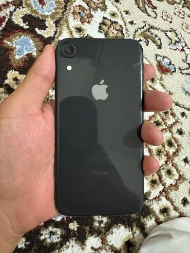 iphone xr купить бу: IPhone Xr, Б/у, 64 ГБ, Черный, Чехол, 76 %