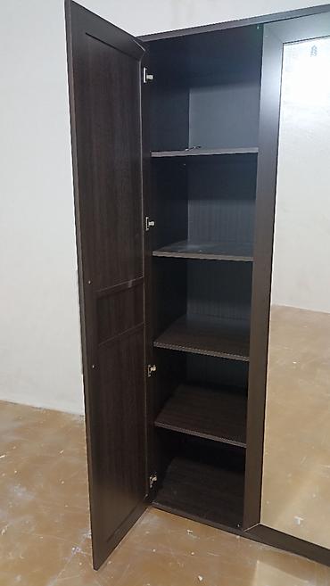 Mebel: İşlənmiş, 4 qapılı, Güzgülü, Qəhvəyi, Açılan, Düz dolab — 3
