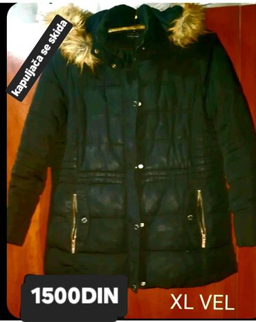 moncler kape cena original: L (EU 40), XL (EU 42), 2XL (EU 44), Jednobojni, Sa postavom