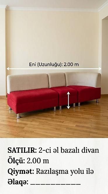 Künc divan, İşlənmiş, Açılmayan, Bazalı, Parça, Çatdırılma yoxdur