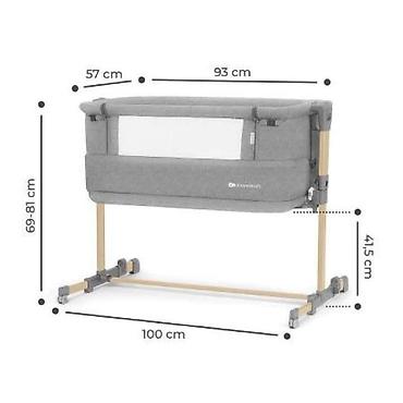 tech komplet: Kinderkraft kolevka/krevetić Neste Grow Light Grey Full Wood Šifra — 1