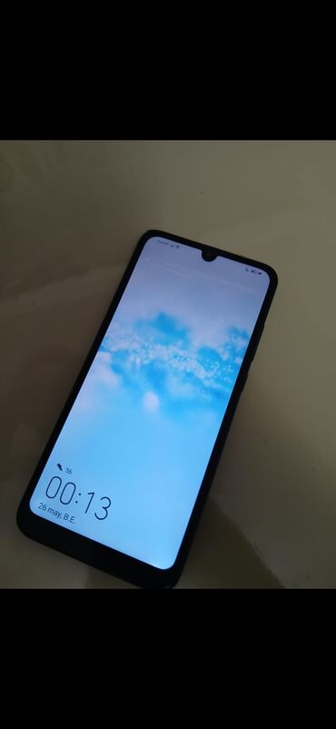 huawei p50 qiymeti: Huawei Y7, rəng - Göy, Barmaq izi