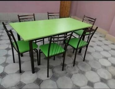 Masa və oturacaq dəstləri: Qonaq otağı üçün, Yeni, Açılmayan, Kvadrat masa, 4 stul — 4