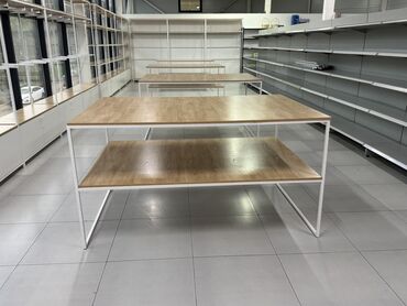 полка для сигарет: Островной торговый стол-выкладка с полкой - Тип: островной стол для