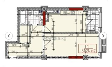 аренда под следующим выкупом: 1 комната, 52 м², Элитка, ПСО (под самоотделку)