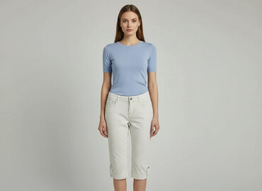 krótkie spodenki off white: Shorts for women, size L