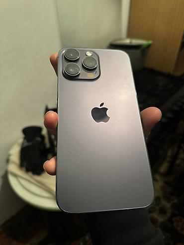 Apple iPhone: IPhone 14 Pro Max, Б/у, 128 ГБ, Deep Purple, Чехол, 82 % — 4