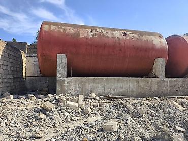 Baklar və çənlər: 50 ton Üç on üç on diyametri Metal yanacaq/su saxlama çəni - Tip — 1