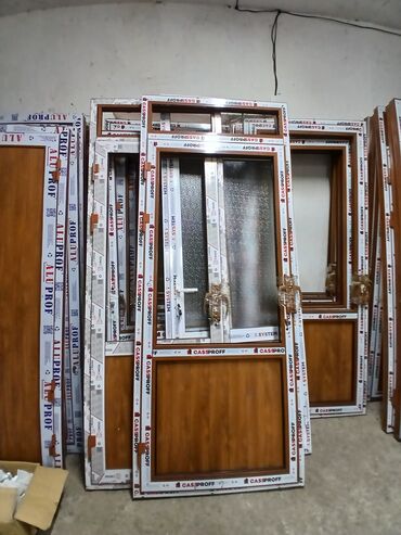 Пластиковые двери: ПВХ двери и окна в сборе - Готовые блоки из ПВХ-профиля с ламинацией — 9