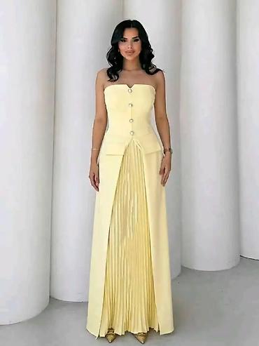 solid 2 0 heets: Elegantna svečana haljina bez bretela – Emi Moda, Made in Italy. - — 2