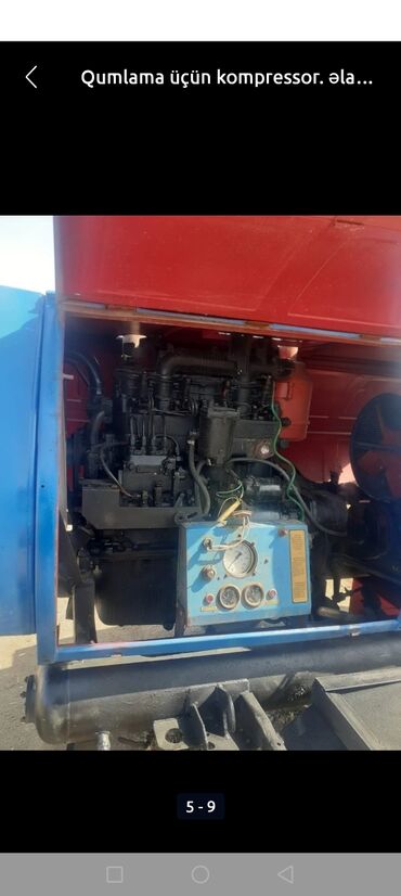 Kompressorlar: Sürülə bilən qumlama (sandblasting) üçün dizel hava kompressoru - — 3