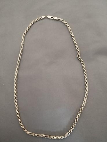 Серебряная цепочка “жгут” (rope chain) - Металл: визуально at lalafo.kg Серебряная цепочка “жгут” (rope chain) - Металл: визуально