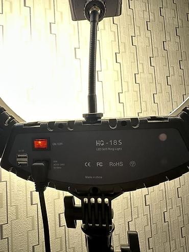 Фото и видеокамеры: HQ-18S LED Soft Ring Light dəsti - 18" (təxmini 45 sm) halqa işıq - — 3
