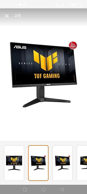 Monitorlar: ASUS TUF Gaming monitor – 23.8" - Ekran: 23.8", Full HD (1920x1080) — 3