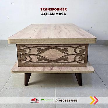 Masalar: Jurnal masası, Yeni, Transformer, Laminat, Dördbucaq masa — 10