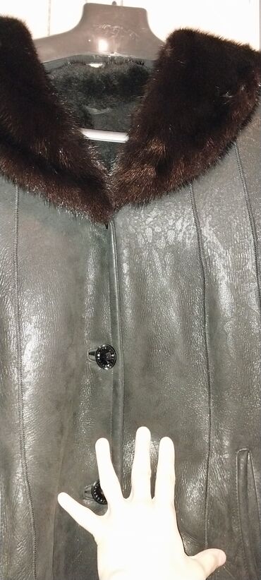 женские утепленные джинсы: Шуба, 3XL, цвет - Черный