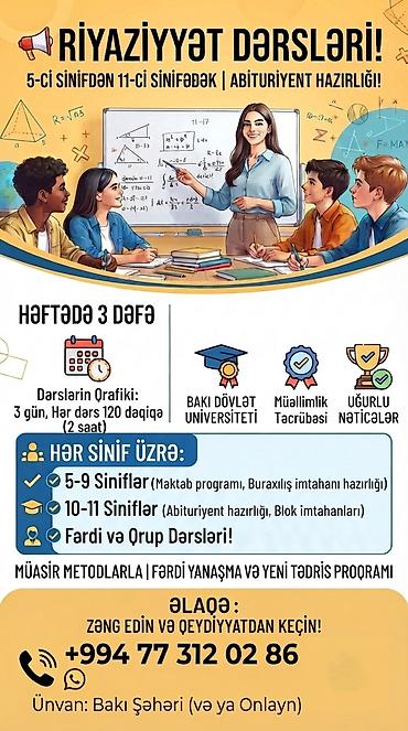 Repetitorlar: Repetitor, Riyaziyyat, Azərbaycan dili, Abituriyent hazırlığı — 1