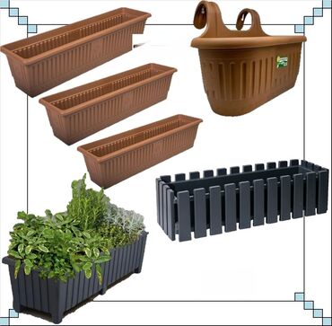 Bitkilər üçün dibçəklər: Dibcek qabi yuvarlaq gul qabi yuvarlaq dibcekqabi kvadrat gul qabi — 5