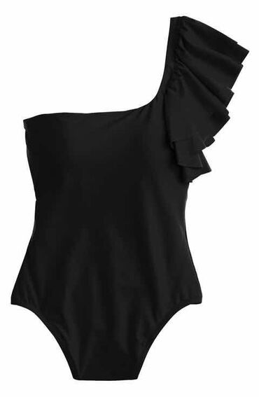İdman geyimləri: Zara qadın bədən geyimi – asimmetrik dizayn - Rəng: qara - Model: tək