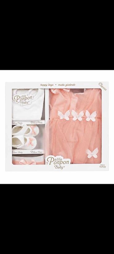diadora jakne: Set od 4 dela sa haljinicom - bela sa roze cvetićima Haljinica, bodi — 5