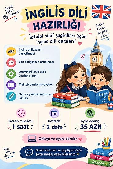 trims edu az: Xarici dil kursu, İngilis dili, Uşaqlar üçün — 1