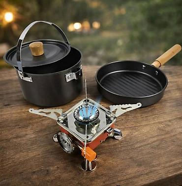 obuca za lov: Kamping set za kuvanje – “Cooking Set Out of Doors” (model YK-100) — 1