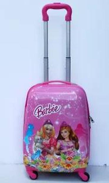 Rančevi, torbe i koferi: Dečiji kofer i ranac sa Barbie motivom – set za putovanja - Dizajn — 16