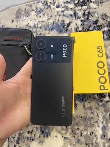 Poco: Poco C65, Б/у, 128 ГБ, цвет - Черный, 2 SIM, eSIM