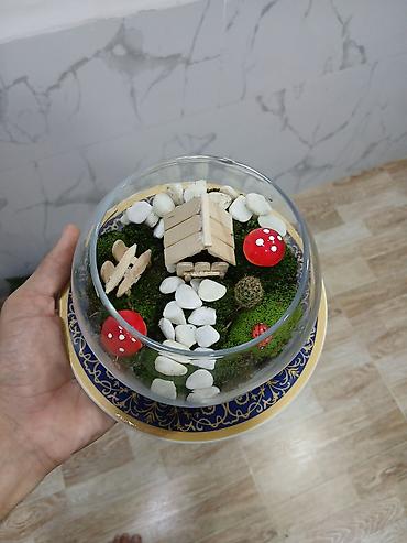 ev saat: Fiqur, Şüşə, rəng - Yaşıl — 2