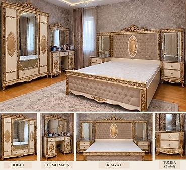 Yataq dəsti – klassik-lüks dizayn Tərkibi: - 4 qapılı böyük dolab lalafo.az -da Yataq dəsti – klassik-lüks dizayn Tərkibi: - 4 qapılı böyük dolab