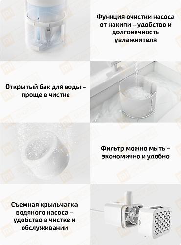 humidifier: Увлажнитель воздуха Традиционный, Напольный, Wi-Fi, Гигростат, Ночной режим — 8