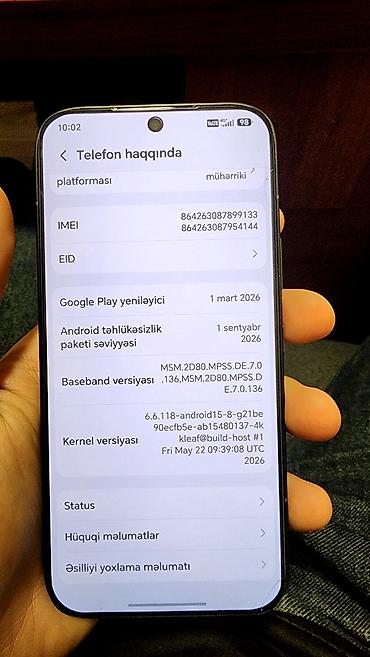 honor 90 512: Honor 256 GB, rəng - Qara, Zəmanət, Sensor, Barmaq izi — 8