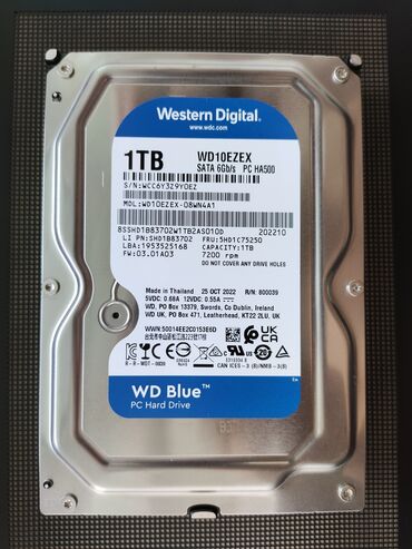 hard disk notebook 1tb: Внешний Жёсткий диск (HDD) Western Digital (WD), 1 ТБ, 7200 RPM, 3.5", Б/у