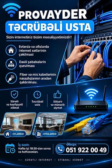 Ремонт принтеров: Provayder – Təcrübəli usta xidməti Sizin internetiniz bizim — 1
