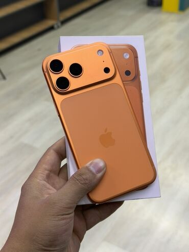 macbook air: IPhone 17 Pro Max, Колдонулган, 256 ГБ, Кызгылт сары, Куту, 100 %