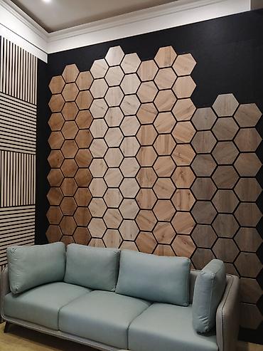 3D panellər: Dekorativ 3D divar panelləri – təbii taxta teksturası ilə Məhsul — 1