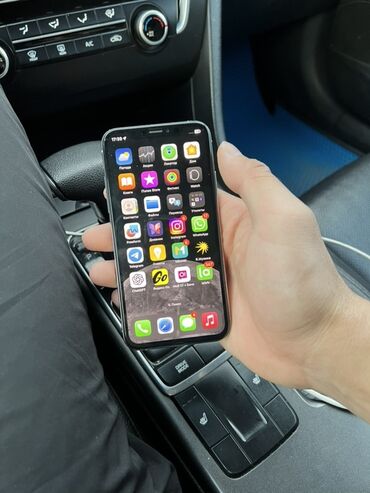 купить бу айфоны: IPhone X, 64 ГБ, Күмүш, 81 %