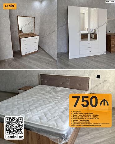 Ev və bağ: Yataq dəsti – La Mini (Kod: 13096) Tərkib: - Çarpayı: 1 ədəd, 160 x — 1