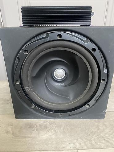 кенбо 600: Автозвук: сабвуфер Kenwood в корпусе + 2‑канальный усилитель Coolman — 1