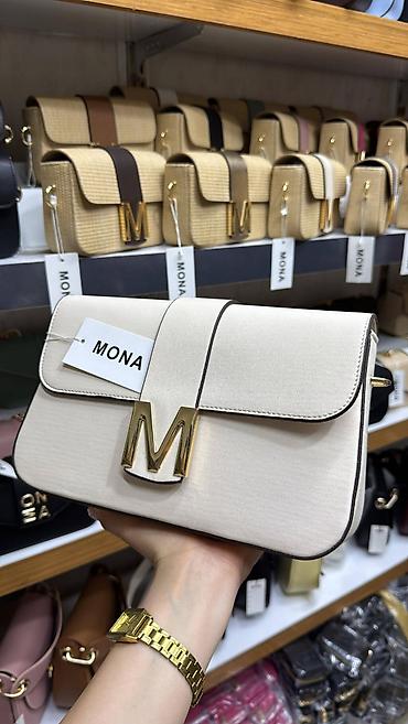 torbe od platna: Ženska torba MONA – elegantna crossbody/ramena torba sa zlatnim “M” — 7