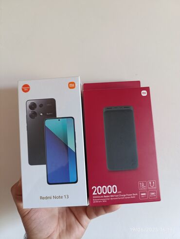 soyuducular 2ci el: Xiaomi Redmi Note 13, 256 ГБ, цвет - Голубой, 
 Гарантия, Сенсорный, Отпечаток пальца