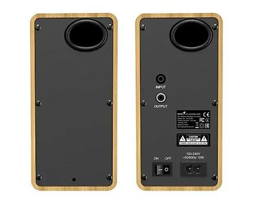 Zvučnici, slušalice i mikrofoni: Drvene stereo multimedijalne zvučnike – kompaktni desktop set - — 7