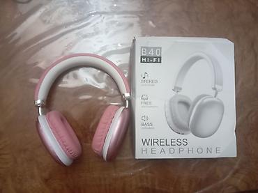 qulaqlıq satışı: Model:B40 HI-FI Diqqət‼️Şəkillərdə bir tərəfdə nazik cızıq görünür — 1