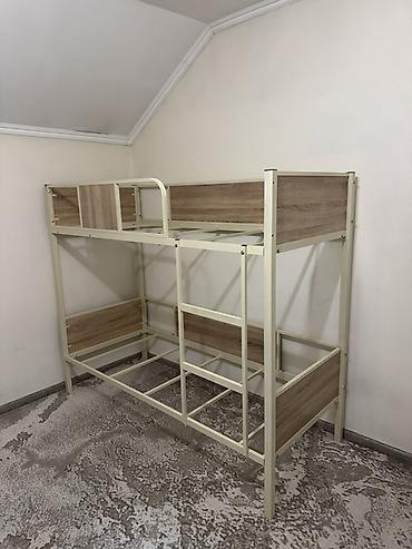 Мебель: Двухъярусная детская кровать, Новый, Железо, цвет - Белый — 4