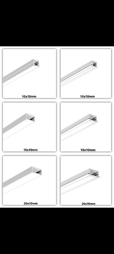 профиль: Alüminium LED profil kanalları – müxtəlif ölçülərdə Məhsul: LED — 1