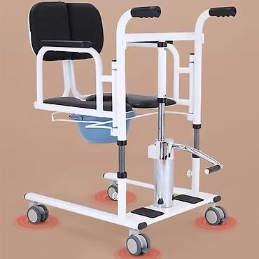 Медицинская мебель: Стул туалет подъемник гидравлический новый многофункциональный на — 9