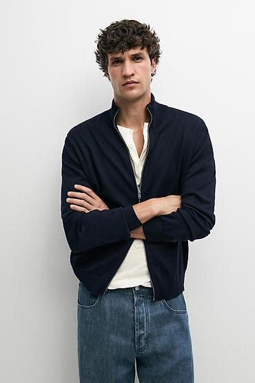 Свитера: Мужской свитер, S, Massimo Dutti, Новый, цвет - Синий, Самовывоз — 5