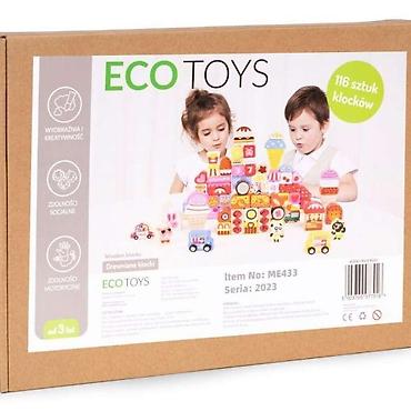 buzz cacak patike: EDUKATIVNE DRVENE KOCKE SET – CANDY CITY, 116 kom Brend: ECO TOYS — 6